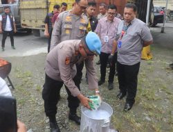 Polres Langkat Musnahkan Barang Bukti Sabu Seberat 21.426,58 Gram Sabu