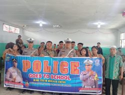 Sat Lantas Polres Pelabuhan Belawan Gelar Police Goes to School di Yayasan Perguruan Nurani Belawan