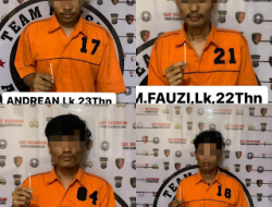 Sat Res Polres Belawan langsung Sigap Menangkap 4 Pemuda Pesta Shabu