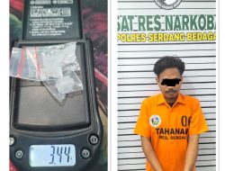 Sat Narkoba Polres Serdang Bedagai Berhasil Amankan Seorang Pria Insial B Edarkan Narkotika  Jenis Shabu