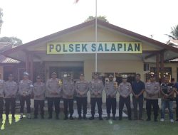 Kunjungan Kerja Kapolres Langkat ke Polsek Salapian