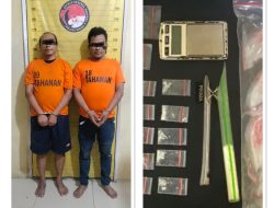 Dua Orang Pria Residivis Diborgol Satres Narkoba Polres Binjai