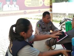 Sie Dokkes Polresta Deli Serdang Cek Kesehatan Dan Berikan Vitamin Kepada Personil Pengamanan OMP Toba 2024