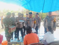 Wakapolres Sergai Berikan Bantuan Sosial Korban Kebakaran Desa Sei Buluh Estate