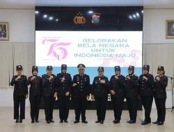 Wakapolres Serdang Bedagai, Kompol Mukmin Rambe, S.H., memimpin langsung upacara khidmat