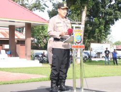 Polres Binjai Bersama Instansi Terkait Laksanakan Apel Gelar Pasukan Operasi Lilin Toba-2024