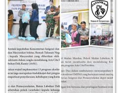 Kementerian Imigrasi dan Pemasyarakatan Peduli, Rutan Labuhan Deli Bagikan Sembako Kepada Masyarakat