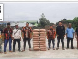 PAC PP MEDAN DENAI Memberikan Bantuan 20 Sak semen dan upah pekerja dalam pembangunan lapangan olahraga Bulutangkis