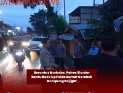 Polres Siantar Kolaborasi Polda Sumut Berantas Peredaran Narkoba Kampung Bajigur Kec Siantar Martoba