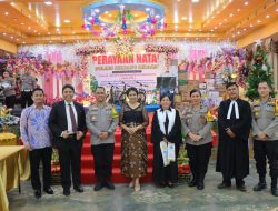 Polres Serdang Bedagai Merayakan Natal Di Aula Pantai Bali Lestari 
