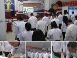 Rutan Kelas I Medan Gelar Apel dan Penandatanganan Pakta Integritas