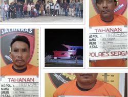 Team Sat Narkoba  Polres Sergai Amankan 1 Tekong dan 2 ABK