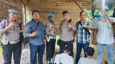 Kapolsek Pancur Batu Djanuarsa Didampingi Kanit Reserse Elia Karo karo Grebek Sarang Narkoba Desa Hulu Dusun II Perladangan