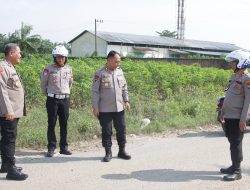 Menjelang Ops Ketupat 2025, Kapolres Sergai Cek Jalan Berlubang di Wilkum Polres Serdang Bedagai