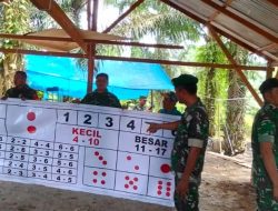 Bravo Kodim 0204/DS Grebek Lokasi Judi Dadu Dan Sabung Ayam Dusun Durian Lima,Desa Jati Baru,Kec Pagar Merbau