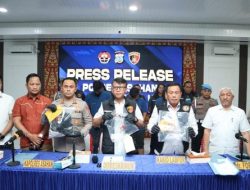 Dirkrimum Polda Sumut Kombes Pol Sumaryono Pimpin Gelar Konfrensi Pers Kasus Tewasnya Remaja Dibuat Mantan Kanit Res Polsek Simpang Empat