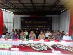 Polrestabes Medan Konferensi Pers & Pemusnahan Narkoba & Knalpot Brong Tahun 2025 