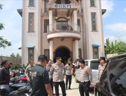 Kapolresta Deli Serdang Kombes Hendria Tinjau Langsung Pengamanan dan Pelaksanaan Ibadah Jumat Agung Hari Wafatnya Yesus Kristus di Gereja GKPI