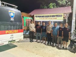 Sat Binmas Polres Sergai Tingkatkan Patroli Malam dan Tinjau Pos Sat Kamling Demi Keamanan Warga