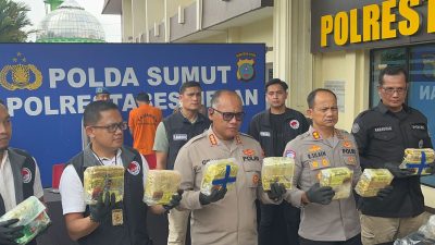 Team Spartan Sat Narkoba Polrestabes Medan Berhasil Amankan 1 Pria Kurir Sabu Menuju Pancur Batu