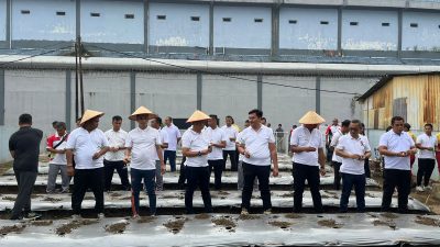 Rutan Kelas I Medan Melaksanakan Jalan Santai & Penanaman Cabai