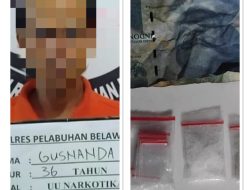 Pengedar Shabu Diciduk Sat Narkoba Polres Pelabuhan Belawan Saat Menunggu Pembeli