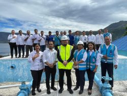 Menindak Lanjuti Harapan Gubsu Bobby NasutionPlt Dirut Perumda Tirtanadi Berjibaku Atasi Gangguan Pelayanan Air Minum di Samosir.