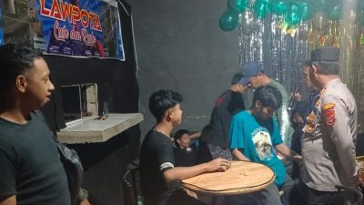 Kapolsek Kutalimbaru Lakukan Pengecekan Dilokasi Cafe. Lau Vota tidak ditemukan Aktifasi Peredaran Narkoba dan Penjualan Miras.