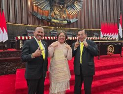 Anggota Dewan DPRI RI menghadiri Sidang Paripurna ke-1 Masa Persidangan Pertama Tahun Sidang 2025–2026.