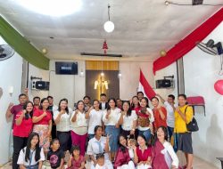 HUT Ke-80 RI, Lagu Indonesia Raya Dikumandangkan Sebelum Ibadah Di Mulai.