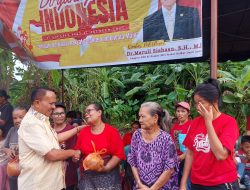 Dr. Maruli Siahaan Menyerahkan Secara Langsung 150 Paket Sembako Wilayah Kecamatan Medan Helvetia.