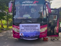 Anggota Dewan DPRI RI Memberangkatkan Sekolah Minggu HKBP Bandar Setia ke Hill Park Sibolangit.