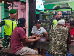 Patroli Pos Kamling Koramil 02/KTB Bersama Ormas Laskar Merah Putih kecamatan. Kutalimbaru.