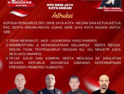 DPC Sumut GRIB JAYA Instruksi Tegas Seluruh Pengurus Dan Anggota Tidak Ikut Terlibat Aksi Demo