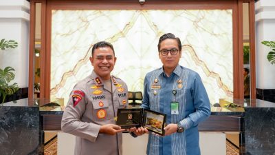 Wali Kota Medan Rico Tri Putra Bayu Waas, Bertemu Kapolda Sumatera Utara, Irjen Pol Whisnu Hermawan Februanto Di Mapolda Sumut