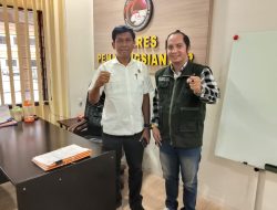 Ketua DPW FRN COUNTER Roy Nasution Melakukan Kunjungan Silaturahmi kepada Kasat Narkoba Polres Pematang Siantar AKP. Irwanta Sembiri