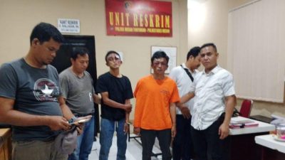 Dua Bandit Motor Nyaris Tewas Diamuk Massa, Ditahan Polsek Medan Tuntungan