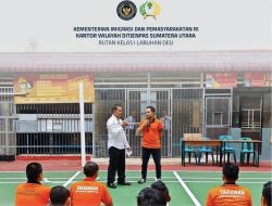 Karutan Kelas I Labuhan Deli Beri notivasi Kepada Warga Binaan