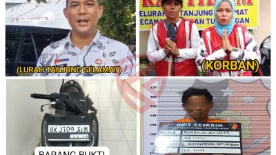 Buron Sejak Januari, Pelaku Curanmor Ditangkap Polsek Medan Tuntungan Saat Ops Kancil Toba 2025