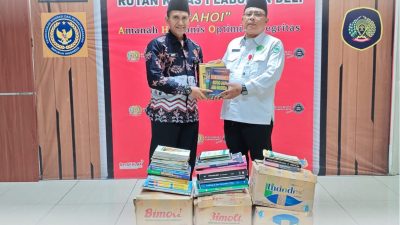Dukung Program Pembinaan, UIN Sumatera Utara Sumbang Buku ke Rutan Labuhan Deli