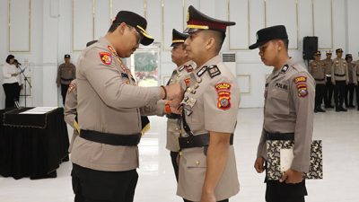 Kapolres Langkat Pimpin Sertijab Kasat Lantas, AKP M. Tommy Franata Resmi Jabat Kasat Lantas Polres Langkat