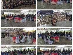 Danpomdam I/BB Kunjungi Yon TP 852/ABY dan Berikan Peralatan Pertanian dan Kebersihan