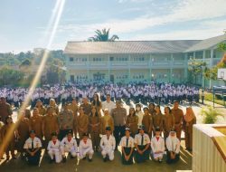 Kapolsek Medan Tuntungan IPTU Syawal Sitepu Jadi Pembina Upacara di SMPN 31 Medan, Ajak Pelajar Jauhi Geng Motor dan Narkoba