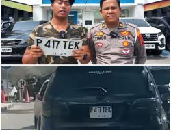 Sat Lantas Polrestabes Medan Tilang Mobil Fortuner di Medan Pakai Nopol Palsu ‘P 417 TEK’