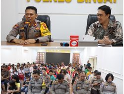 Anak-Anak Yatim Melaksanakan Giat Binrohtal Bersama Personil Polres Binjai
