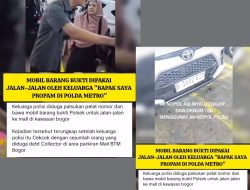 Seorang Pria Keciduk Gunakan Mobil Barang Bukti Polsek untuk Jalan-Jalan di Mall BTM Bogor Bersama Keluarganya