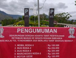 Mulai 15 November 2025, Tarif Masuk Wisata Rohani Sibeabea Resmi Disesuaikan