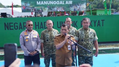 Dorong Swasembada Pangan Nasional, Kasad Resmikan Pompa Hidram di Banyumas