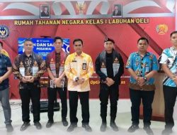 Pelepasan dan Perkenalan Pegawai Warnai Suasana Kekeluargaan di Rutan Kelas I Labuhan Deli