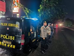 Patroli Antisipasi 3C, Begal, dan Geng Motor: Personel Polsek Sunggal Tingkatkan Keamanan di Bawah Arahan Kapolsek Kompol Bambang G. Hutabarat